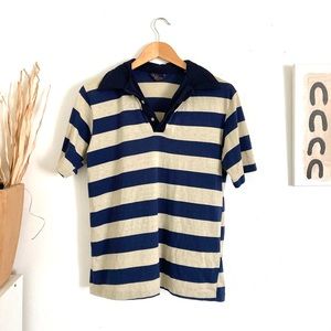 Vintage David Homscu Striped Polo